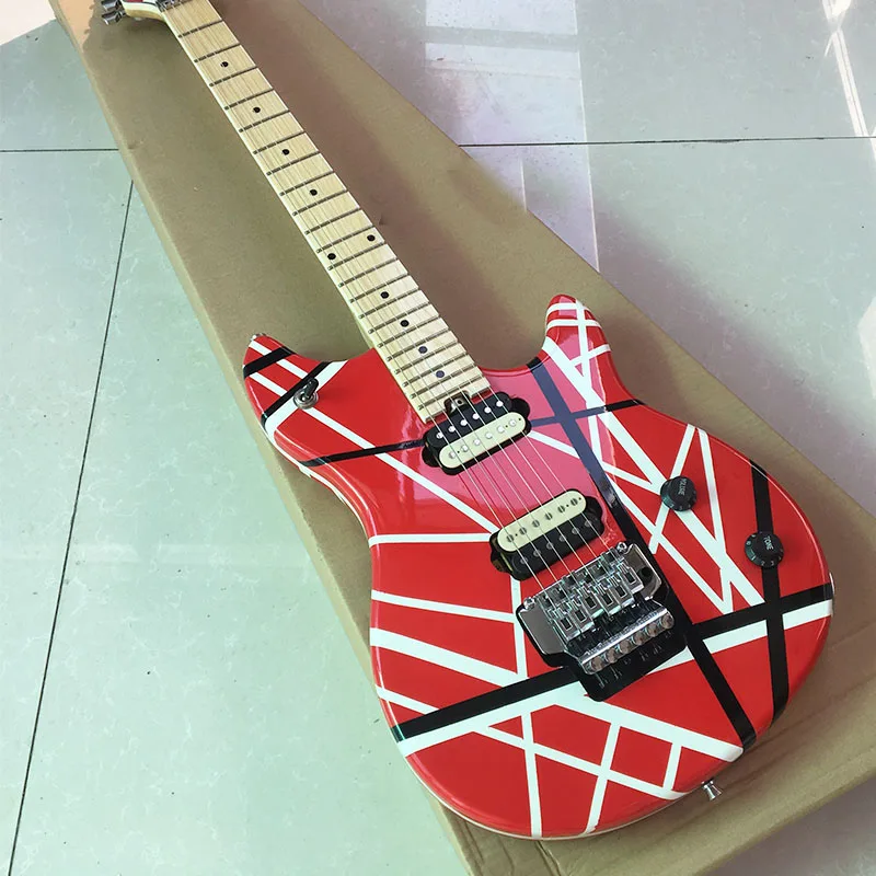 Grote Floyd rose and Zebra pickup,High Quality Custom Shop Electric Guitar in red white line wholesales
Grote Floyd rose and Zebra pickup,High Quality Custom Shop Electric Guitar in red white line wholesales