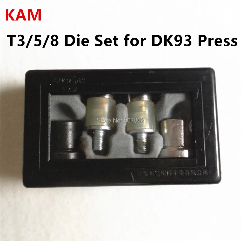 1pc KAM T3 T5 T8 Die Set for DK93 Table Hand Press Machine to assemble Plastic Snaps Buttons
1pc KAM T3 T5 T8 Die Set for DK93 Table Hand Press Machine to assemble Plastic Snaps Buttons