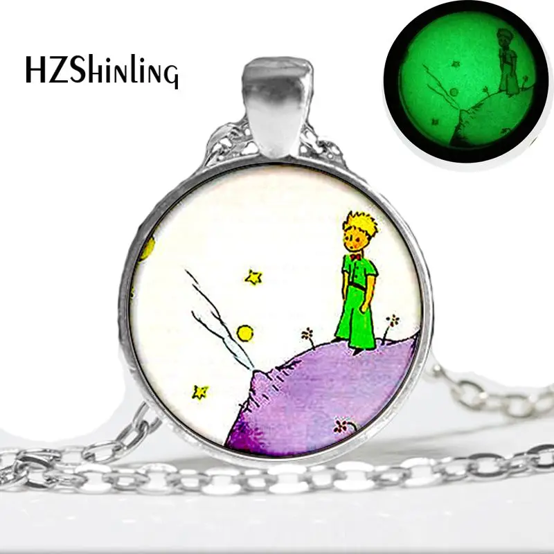 Glow in the Dark Necklace The Little Prince Pendant necklace black and white glass cabochon necklace glowing jewelry
Glow in the Dark Necklace The Little Prince Pendant necklace black and white glass cabochon necklace glowing jewelry