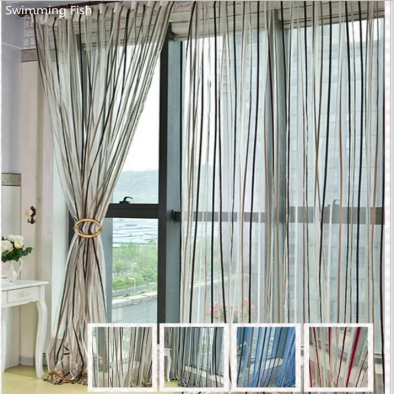 2pcs 150cm or 200cm Multicolors Popular Stripe Chenille Tulle Curtain,Window Sheer Panel For Living Room,Bedroom Blinds
2pcs 150cm or 200cm Multicolors Popular Stripe Chenille Tulle Curtain,Window Sheer Panel For Living Room,Bedroom Blinds