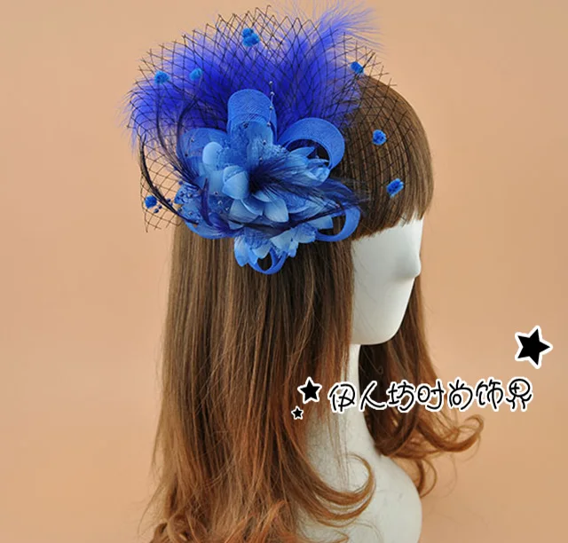 2017 Royal Ladies Fancy Headpiece Wedding Party Mesh Feather Fascinator Hair Clip Yellow Green Red Blue Women Dinner Headwear
2017 Royal Ladies Fancy Headpiece Wedding Party Mesh Feather Fascinator Hair Clip Yellow Green Red Blue Women Dinner Headwear