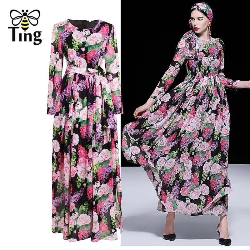 Tingfly 2019 Spring/S Luxury Designer Party Dresses Rose Floral Print Vintage Maxi Dresses Boho Casual Chiffon Draped Size 2XL
Tingfly 2019 Spring/S Luxury Designer Party Dresses Rose Floral Print Vintage Maxi Dresses Boho Casual Chiffon Draped Size 2XL