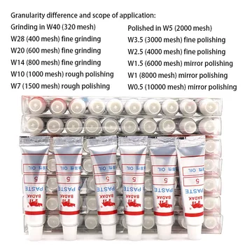 1Pcs Grit 320-10000 W40-W0.5 diamond polishing paste needle grinding and polishing composite glass metal polishing tool
1Pcs Grit 320-10000 W40-W0.5 diamond polishing paste needle grinding and polishing composite glass metal polishing tool