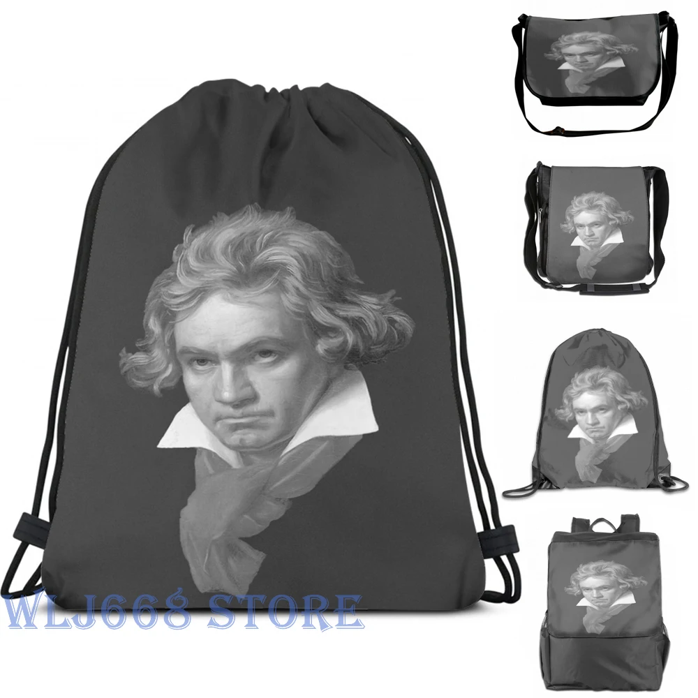 Funny graphic print shoulder Bags women Ludwig van Beethoven (2) Single backpack travel for men Gym Bag | Багаж и сумки