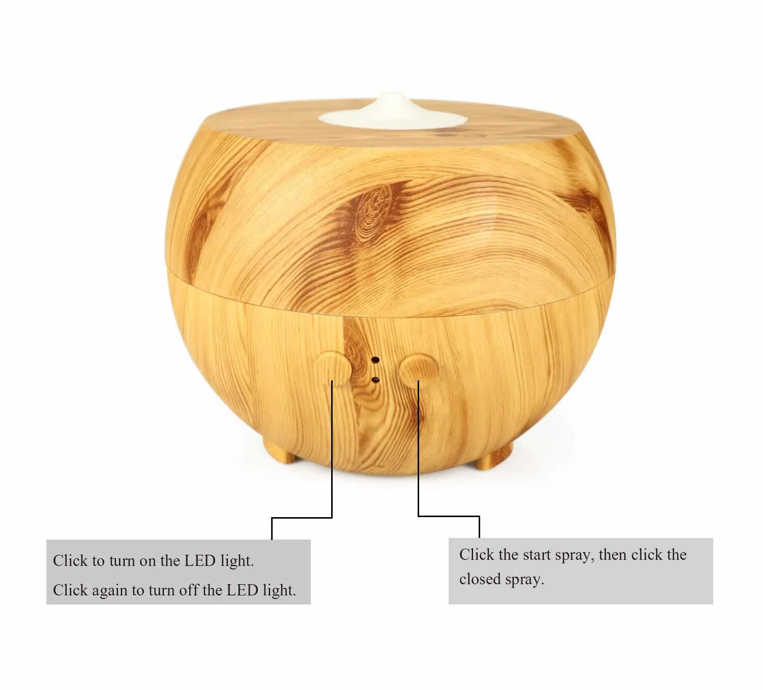 600ml Wood Grain Ultrasonic Timing Air Humidifier Aromatherapy Essential Oil Mist AromaDiffuser for Home Office LED Lamp H
600ml Wood Grain Ultrasonic Timing Air Humidifier Aromatherapy Essential Oil Mist AromaDiffuser for Home Office LED Lamp H