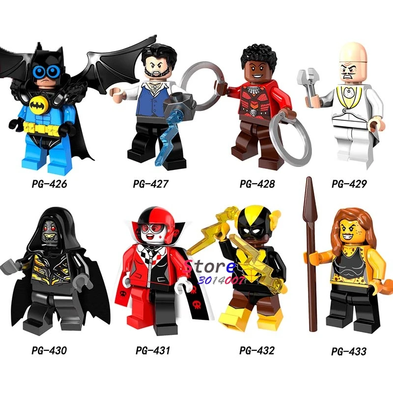 Single Cheetah Figure Set Black Vulcan Ulysses Klaw Nagiya Corvus Glaive Dr. Eggman Harley Quinn building block toy for children
Single Cheetah Figure Set Black Vulcan Ulysses Klaw Nagiya Corvus Glaive Dr. Eggman Harley Quinn building block toy for children