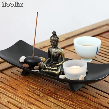 NOOLIM Buddhism Asia Buddha Candlestick Suit Chinese Style Furnishing Articles of Art Candle Holder Home Living Room Decor
NOOLIM Buddhism Asia Buddha Candlestick Suit Chinese Style Furnishing Articles of Art Candle Holder Home Living Room Decor