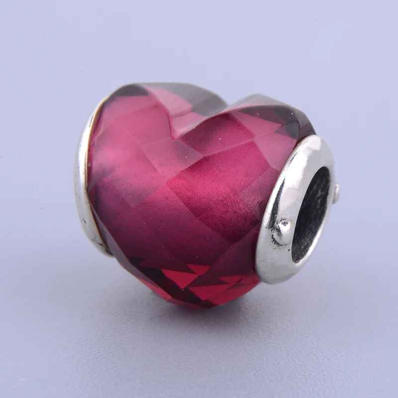 Authentic 925 Sterling Silver Rose red colour CZ Murano Glass heart love Beads Fit Original Pandora Charm Bracelet Jewelry Gift
Authentic 925 Sterling Silver Rose red colour CZ Murano Glass heart love Beads Fit Original Pandora Charm Bracelet Jewelry Gift