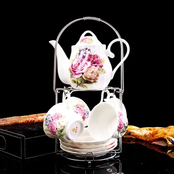 Drop Shipping 9 Pcs European Style Bone China Coffee Set With Tray,Afternoon tea Set High Grade Ceramic Teapot Cups Saucers Set
Drop Shipping 9 Pcs European Style Bone China Coffee Set With Tray,Afternoon tea Set High Grade Ceramic Teapot Cups Saucers Set