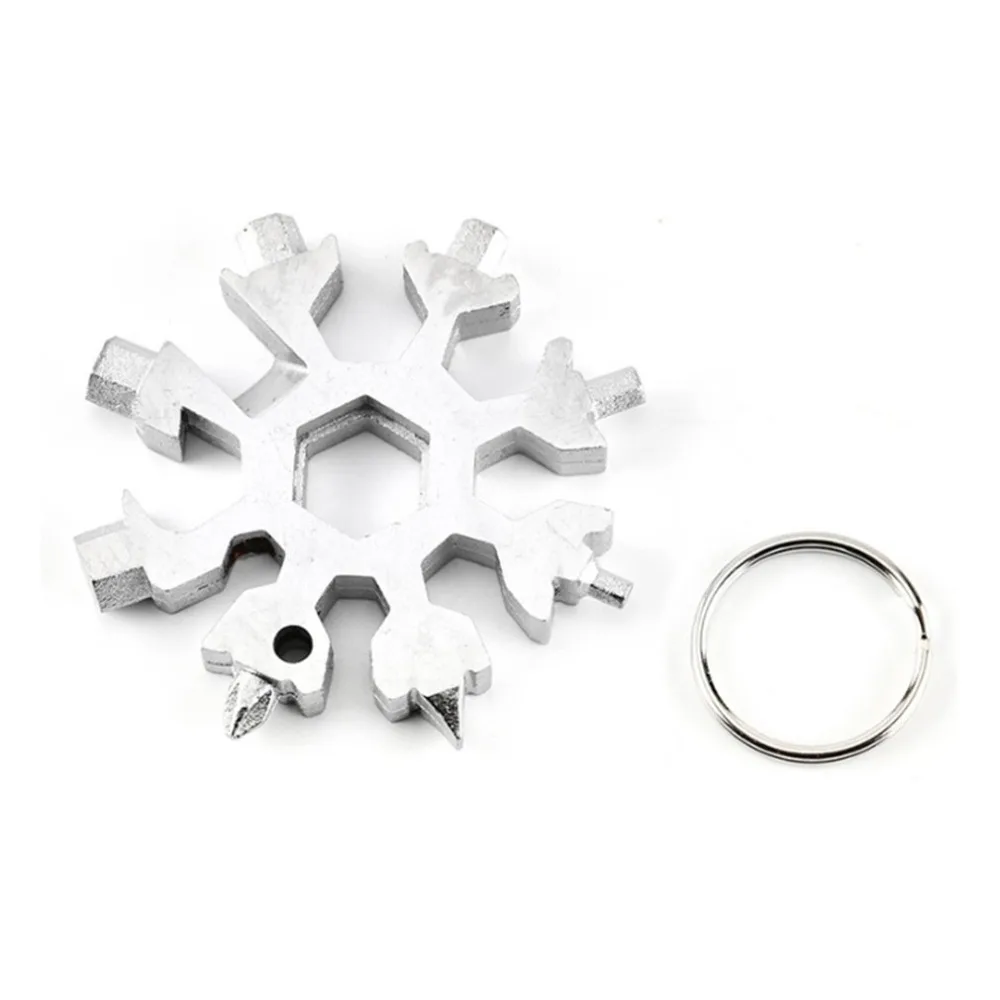 18-in-1 Multi-function Bicycle Repair Tools Outdoor Portable Snowflake Shape Screwdriver Octagon Wrench Available Key Chain
18-in-1 Multi-function Bicycle Repair Tools Outdoor Portable Snowflake Shape Screwdriver Octagon Wrench Available Key Chain
