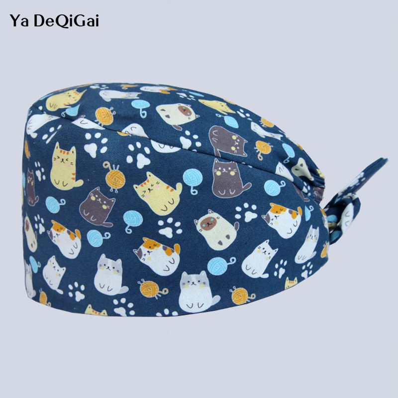 Surgical Caps for Women and men Hospital Medical Hats Printing Elastic Section Dentist Breathable cotton adjustable Scrub Caps
Surgical Caps for Women and men Hospital Medical Hats Printing Elastic Section Dentist Breathable cotton adjustable Scrub Caps