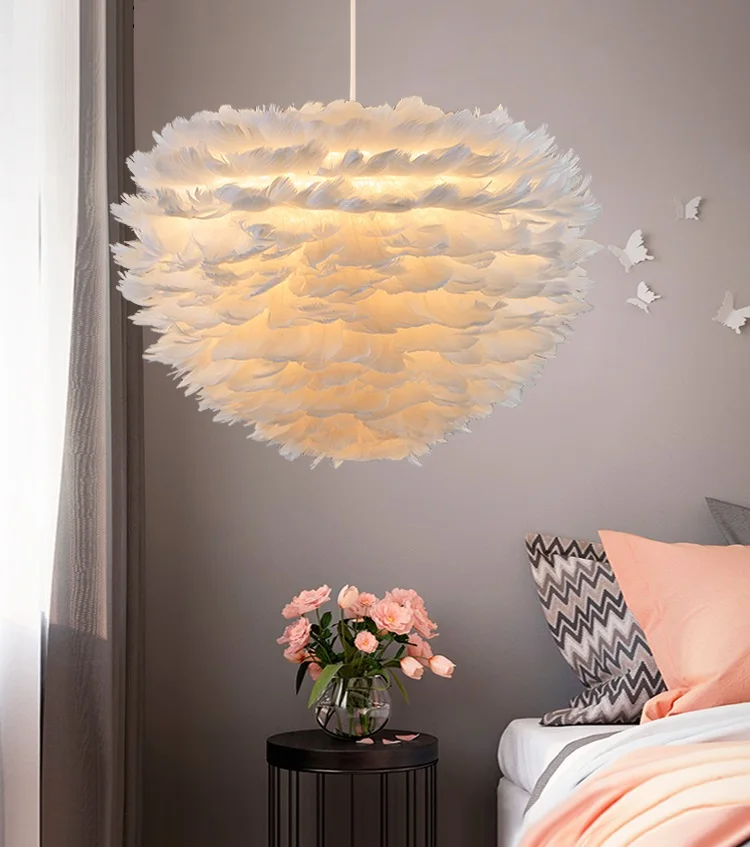 Feather Hanglamp Pendant Lights Modern Nordic Hanging Lamp LED Light Fixtures Bedroom Living Room Iron Luminaire Suspendu Lamps
Feather Hanglamp Pendant Lights Modern Nordic Hanging Lamp LED Light Fixtures Bedroom Living Room Iron Luminaire Suspendu Lamps