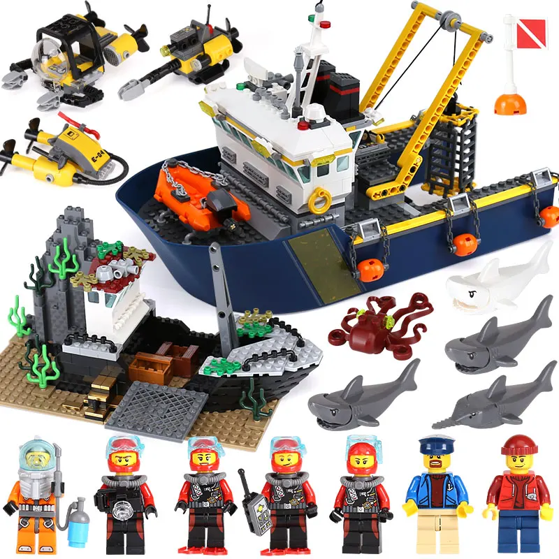 Lepin 02012 City Toys Series The 60095 Deep Sea Exploration Vessel Set Building Blocks Bricks Kids Toys Funny Christmas Gifts
Lepin 02012 City Toys Series The 60095 Deep Sea Exploration Vessel Set Building Blocks Bricks Kids Toys Funny Christmas Gifts