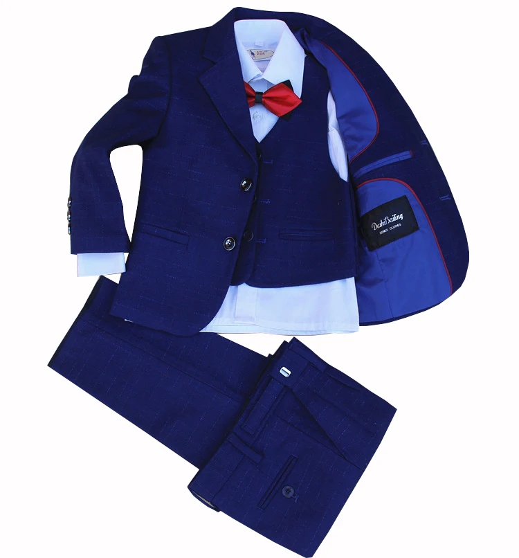 New Kids 3PCS Vest+Pant+Blazer Suit for Boys Formal Party Dress Suit with Bowtie Flower Boys Wedding Dance Performance Suit
New Kids 3PCS Vest+Pant+Blazer Suit for Boys Formal Party Dress Suit with Bowtie Flower Boys Wedding Dance Performance Suit