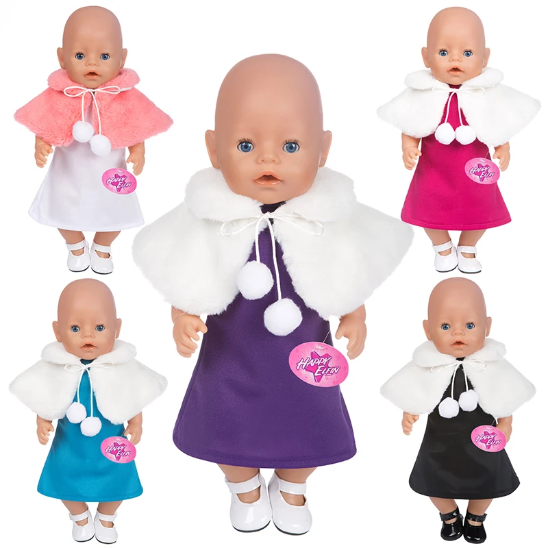 Warm Dress+Shawl Doll Clothes Wear for 43cm/17inch baby Doll, Children best Birthday Gift(only sell clothes)
Warm Dress+Shawl Doll Clothes Wear for 43cm/17inch baby Doll, Children best Birthday Gift(only sell clothes)
