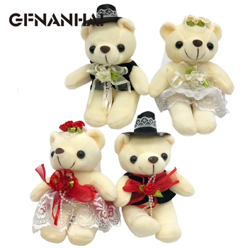 2pcs/lot 15cm kawaii Wedding Teddy Bear plush toy cute couple teddy bears doll for lovers wedding & kids birthday gift
2pcs/lot 15cm kawaii Wedding Teddy Bear plush toy cute couple teddy bears doll for lovers wedding & kids birthday gift