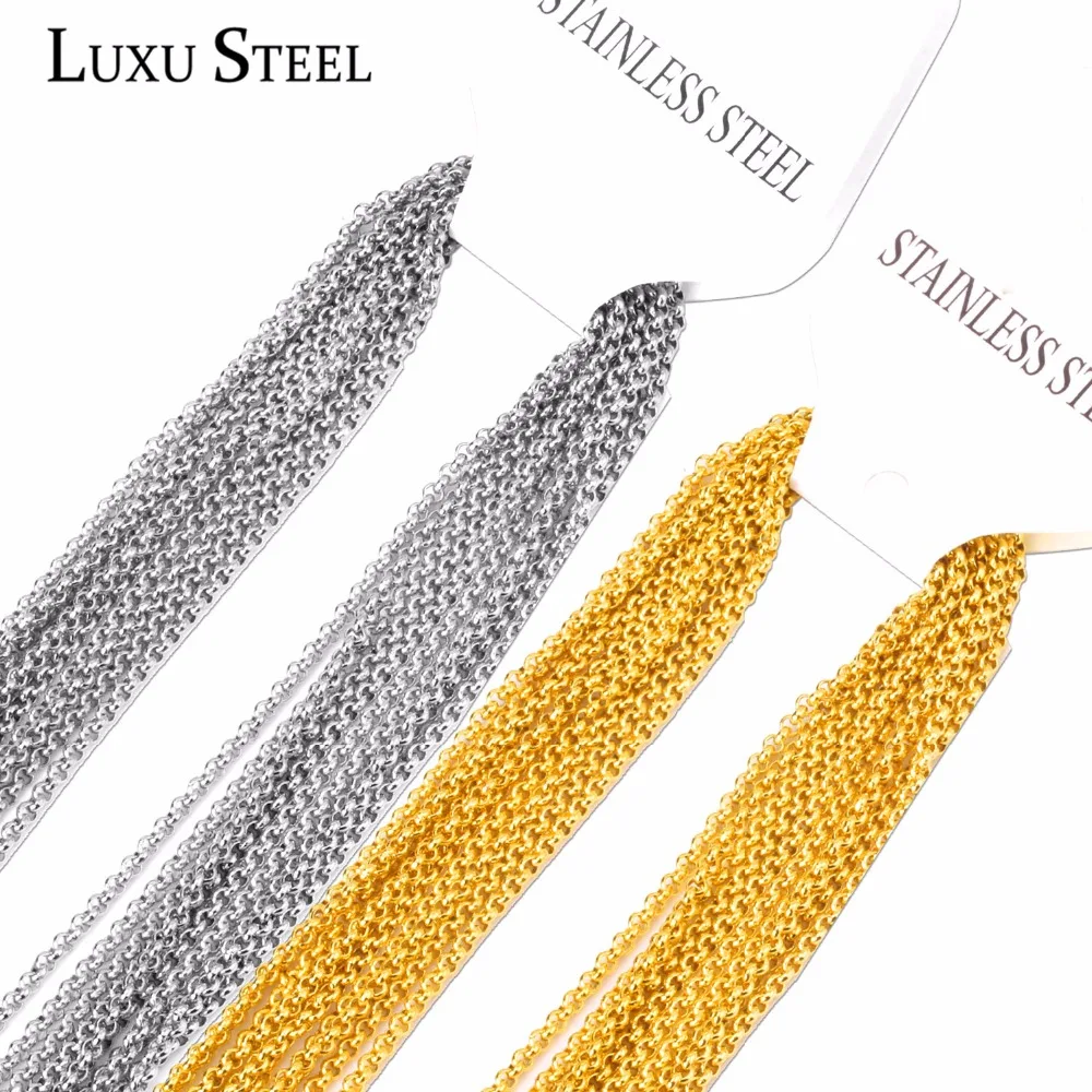 316L Stainless Steel Chain Necklace Width 2mm Length Customized Round Link Chain Stainless Steel Jewelry Wholesale
316L Stainless Steel Chain Necklace Width 2mm Length Customized Round Link Chain Stainless Steel Jewelry Wholesale