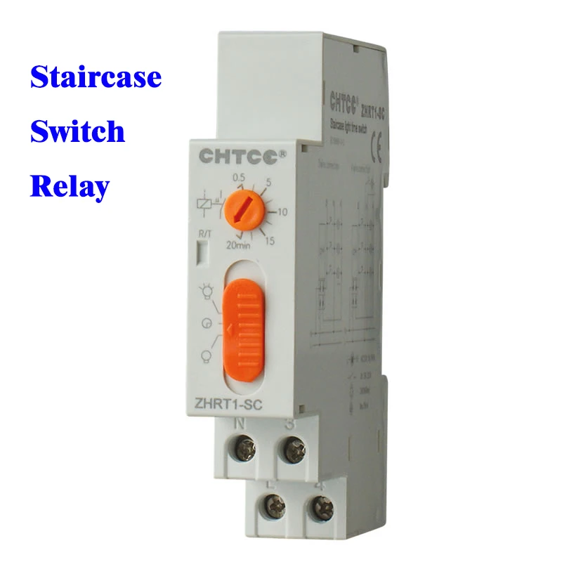 Staircase Lighting Timer Switch ZHRT1-SC Staircase time relay AC110V 220V lighting Mechanical Din Rail timer relay 50/60Hz
Staircase Lighting Timer Switch ZHRT1-SC Staircase time relay AC110V 220V lighting Mechanical Din Rail timer relay 50/60Hz