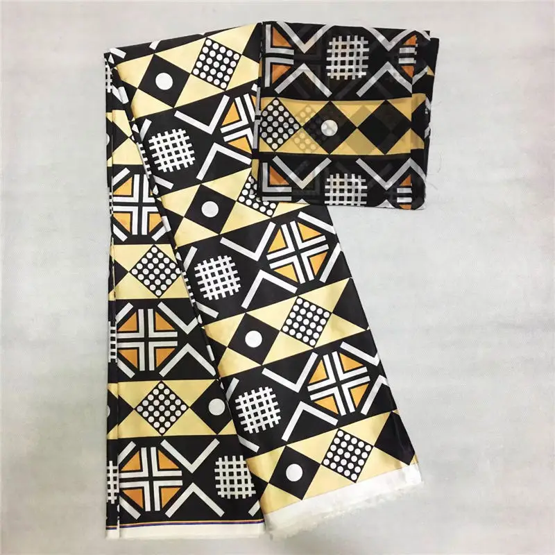 African wax imitated silk fabric 2019 satin fabric 4 yards ankara audel/modell cotton fabric for dress +2 yards chiffon LP30
African wax imitated silk fabric 2019 satin fabric 4 yards ankara audel/modell cotton fabric for dress +2 yards chiffon LP30