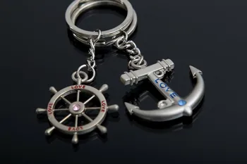 Wedding favor Rudder And Anchor Keyring Keychain metal creative keychain/wedding gift/Badge Holder & Accessories 40pcs/lot
Wedding favor Rudder And Anchor Keyring Keychain metal creative keychain/wedding gift/Badge Holder & Accessories 40pcs/lot