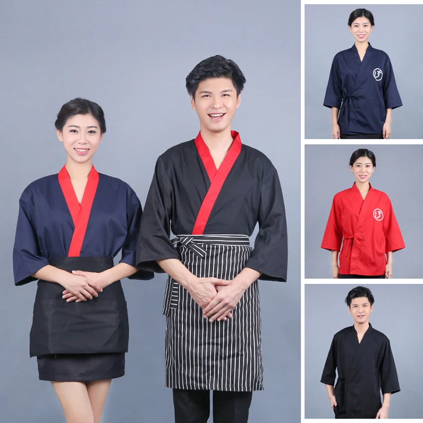 Japanese Korea Cooking Food Service Kimono Unisex Jacket Kitchen Traditional Sushi Restaurant Work Wear Uniform Waiter Kitchen
Japanese Korea Cooking Food Service Kimono Unisex Jacket Kitchen Traditional Sushi Restaurant Work Wear Uniform Waiter Kitchen