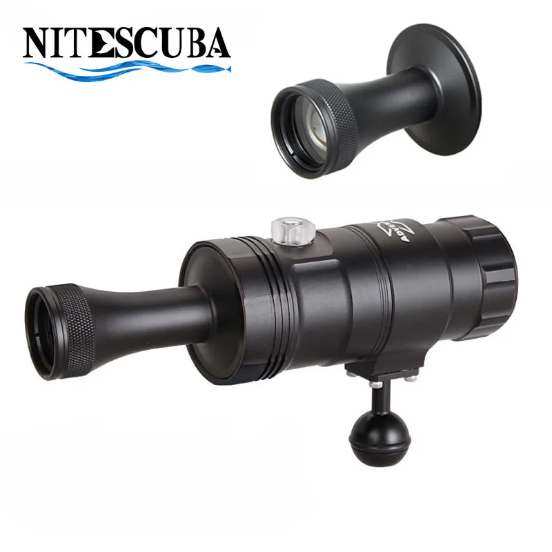 NiteScuba Diving LED spotting M6000-WRBT Video Light with snoot Underwater Photography Flashlight Dive Torch Waterproof 100m
NiteScuba Diving LED spotting M6000-WRBT Video Light with snoot Underwater Photography Flashlight Dive Torch Waterproof 100m