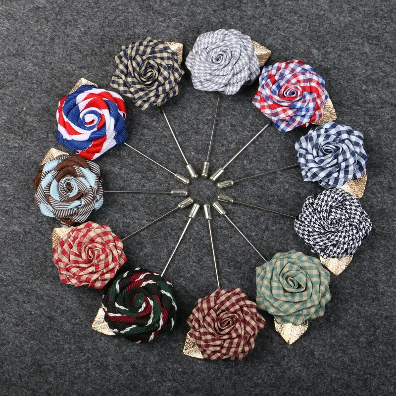 Men Lady Cute Romantic Neck Lapel Pin Brooch Handmade Groom Wedding Suit Party Fabric Rose Flower Brooches Striped Plaid Corsage
Men Lady Cute Romantic Neck Lapel Pin Brooch Handmade Groom Wedding Suit Party Fabric Rose Flower Brooches Striped Plaid Corsage