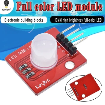 WAVGAT 10mm Full Color RGB LED Module140C5 Electronic Building Blocks for Arduinos DIY Starter Kit
WAVGAT 10mm Full Color RGB LED Module140C5 Electronic Building Blocks for Arduinos DIY Starter Kit