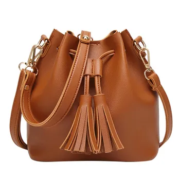 Crossbody Bags For Women Vintage Fashion Small Women Leather Bucket Bag Handbag Tassel Drawstring Shoulder Bag Messenger #L5
Crossbody Bags For Women Vintage Fashion Small Women Leather Bucket Bag Handbag Tassel Drawstring Shoulder Bag Messenger #L5