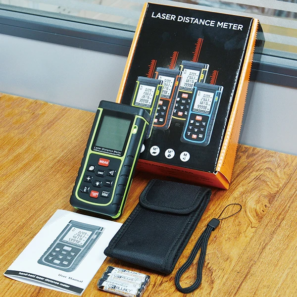 SNDWAY SW-E80 DIrcet Factory Laser Distance Meter Bubble Level Tape Measure Area/volume tool Rangefinder Range Finder RZ80
SNDWAY SW-E80 DIrcet Factory Laser Distance Meter Bubble Level Tape Measure Area/volume tool Rangefinder Range Finder RZ80
