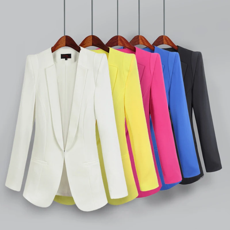 Women's suit jacket 2019 autumn new slim solid color small suit fashion ladies jacket five colors
Women's suit jacket 2019 autumn new slim solid color small suit fashion ladies jacket five colors