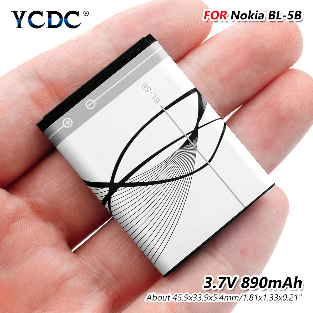 3.7V 890mAh Lithium BL-5B Battery For Nokia N83 N80 7360 7260 6230 6080 6021 6100 8208 E61i N97 3220 N90 1100 N-Gage
3.7V 890mAh Lithium BL-5B Battery For Nokia N83 N80 7360 7260 6230 6080 6021 6100 8208 E61i N97 3220 N90 1100 N-Gage