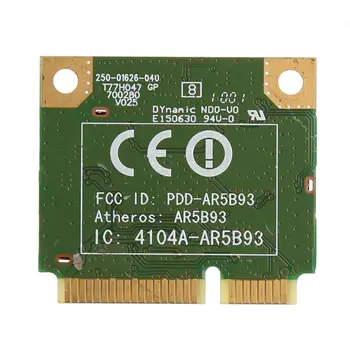 Card for Atheros AR5B93 AR9283 Mini PCI-E Wireless Wlan WiFi Card Half Height For dell sony samsung
Card for Atheros AR5B93 AR9283 Mini PCI-E Wireless Wlan WiFi Card Half Height For dell sony samsung