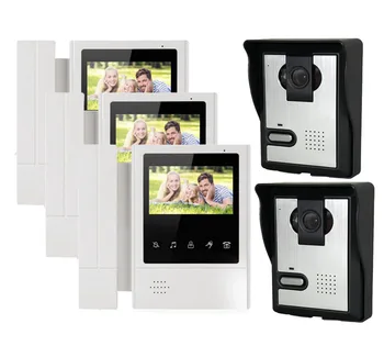 XINSILU Home security intercom system doorbell 4-wired night vision3X4.3" high resolution video door phone monitor+2 HD cameras
XINSILU Home security intercom system doorbell 4-wired night vision3X4.3" high resolution video door phone monitor+2 HD cameras