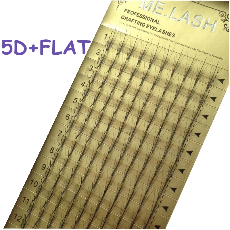 High Quality 5D mink lashes premade fans Individual false eyelash extension Thick Fake Eye lash 8MM to 14 MM (15)