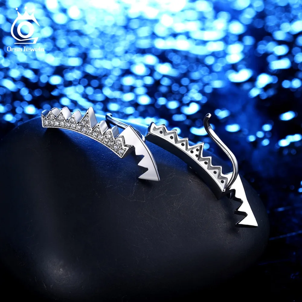 ORSA JEWELS Women Drop Earrings Vampire's Fangs Shape With AAA CZ Silver Color Gold-color Hook Design Female Party Jewelry OE199
ORSA JEWELS Women Drop Earrings Vampire's Fangs Shape With AAA CZ Silver Color Gold-color Hook Design Female Party Jewelry OE199