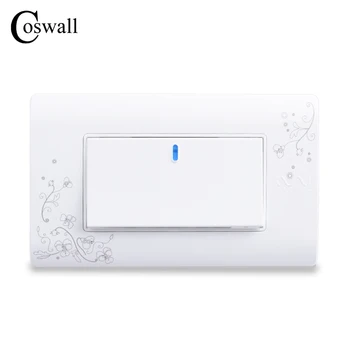 COSWALL Simple Style 1 Gang 2 Way On / Off Wall Switch Interruptor White Color Light Switch 114*70mm AC 110~250V C30-118-101
COSWALL Simple Style 1 Gang 2 Way On / Off Wall Switch Interruptor White Color Light Switch 114*70mm AC 110~250V C30-118-101
