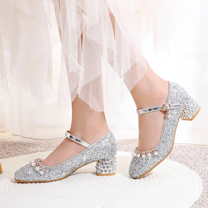 Spring Autumn Women Shoes Sequined Mary Jane Pumps Fashion Crystal Square Low Heels Buckle Party Ladies Shoes Gold Silver
Spring Autumn Women Shoes Sequined Mary Jane Pumps Fashion Crystal Square Low Heels Buckle Party Ladies Shoes Gold Silver