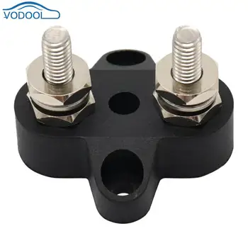 VODOOL DC 48V Terminal Block Bus Bar Dual M6 Heavy Duty Positive Power Distribution Studs Terminal Block Black Color Car Styling
VODOOL DC 48V Terminal Block Bus Bar Dual M6 Heavy Duty Positive Power Distribution Studs Terminal Block Black Color Car Styling