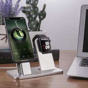 Besegad 2 in 1 Aluminum Alloy Charging Holder Dock Station Charger Stand for Apple Watch Series 2 3 4 iPhone 7 8 X Xs Max
Besegad 2 in 1 Aluminum Alloy Charging Holder Dock Station Charger Stand for Apple Watch Series 2 3 4 iPhone 7 8 X Xs Max
