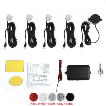 4 Sensors Buzzer Car Parking Sensor Kit System Reverse Backup Sound Alert Backup Alarm Parking System
4 Sensors Buzzer Car Parking Sensor Kit System Reverse Backup Sound Alert Backup Alarm Parking System
