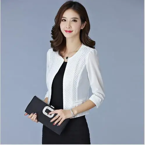 2019 Summer Business Women Gauze Mesh Cardigan Short Jackets Jaqueta Feminina Ladies Black/White Hollow Out Thin Outwear E853
2019 Summer Business Women Gauze Mesh Cardigan Short Jackets Jaqueta Feminina Ladies Black/White Hollow Out Thin Outwear E853