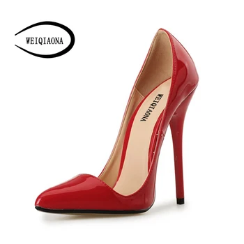 WEIQIAONA big size 40-49 high heel shoes pumps Sexy Women singles shoes pointed shallow Fashion women wedding shoes Party shoes
WEIQIAONA big size 40-49 high heel shoes pumps Sexy Women singles shoes pointed shallow Fashion women wedding shoes Party shoes