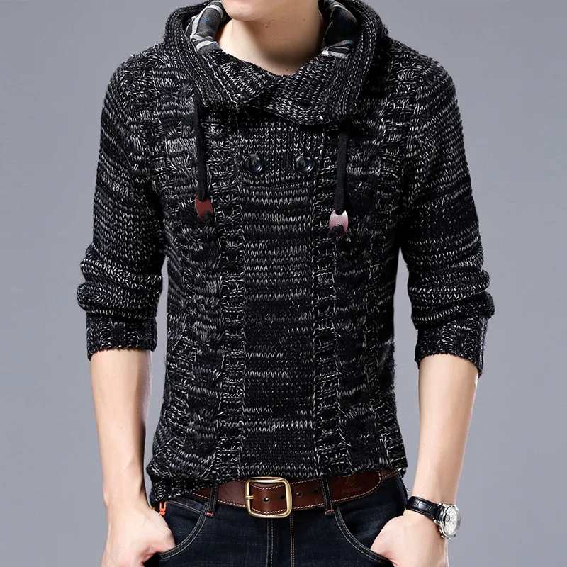 Maomaoleyenda men's thickening sweater 2018 new winter warm sweater jacket men's hooded pure color knitted sweater men's S-4XL
Maomaoleyenda men's thickening sweater 2018 new winter warm sweater jacket men's hooded pure color knitted sweater men's S-4XL