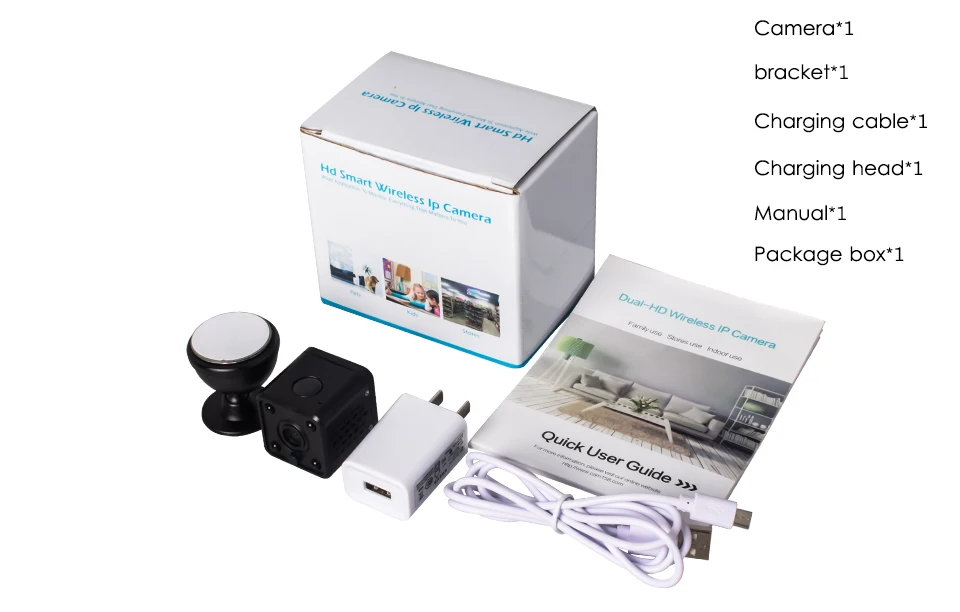 Marlboze 720P HD WIFI Mini IP Camera Night Vision Motion Detect Mini Camcorder Loop Video Recorder Built-in Battery Body Cam
