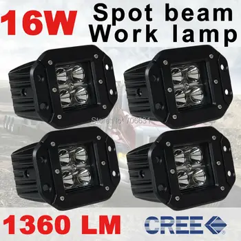 Tkeapl THTMH 4x 16W spot Beam LED Work Light offroad Driving Lamp Car Truck Flush Mount
Tkeapl THTMH 4x 16W spot Beam LED Work Light offroad Driving Lamp Car Truck Flush Mount