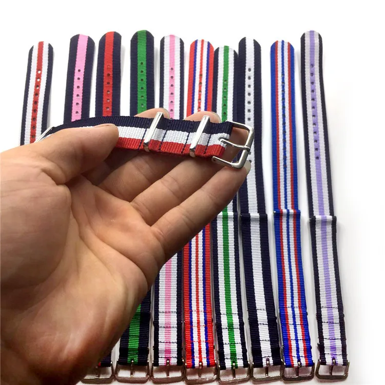 Good quality Double buckle Nylon Watchband for Nato James Bond 007 Men Women Watch Strap bands 14mm 18mm 20mm Replace Band
Good quality Double buckle Nylon Watchband for Nato James Bond 007 Men Women Watch Strap bands 14mm 18mm 20mm Replace Band