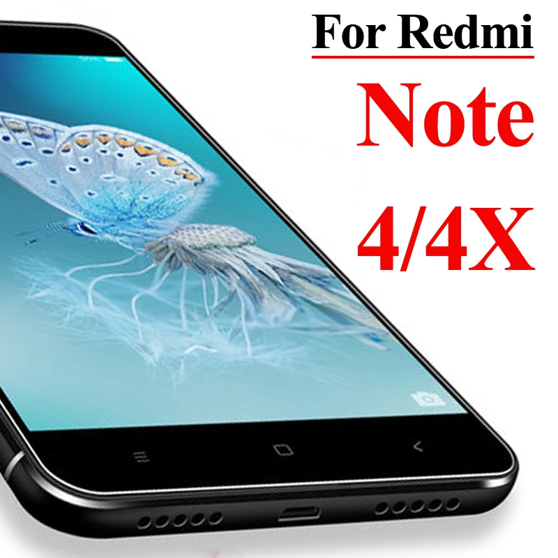 

Protective glass redmi note 4 4x on the for xiaomi ksiomi armor x4 x tempered screen protector note4 note4x red mi sheet film