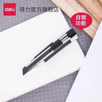Black blade, utility knife, thickening, zinc alloy material, rubberized, self-locking blade, heavy duty
Black blade, utility knife, thickening, zinc alloy material, rubberized, self-locking blade, heavy duty