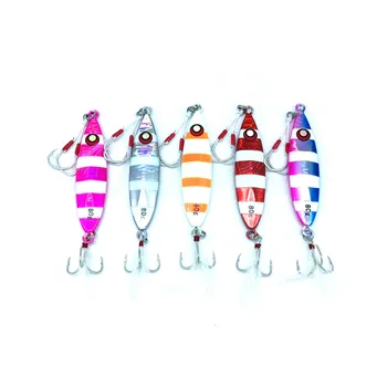 5PCS Deep sea Jigging Glow zebra Fishing Ocean Boat Rock Beach Slow Jig Jigbait Spoon Lure baits Feather Hook 80g
5PCS Deep sea Jigging Glow zebra Fishing Ocean Boat Rock Beach Slow Jig Jigbait Spoon Lure baits Feather Hook 80g